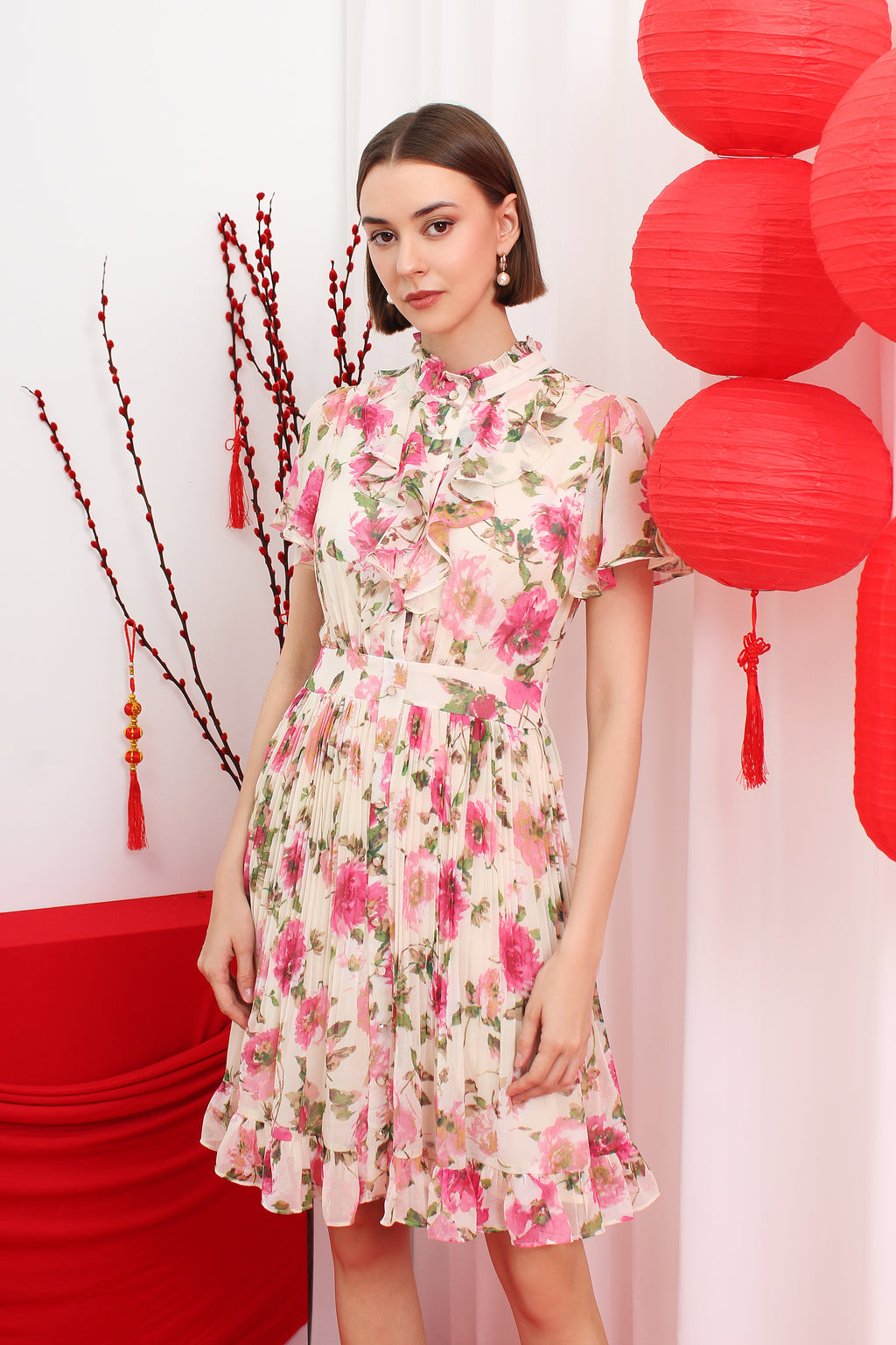 Floral Chiffon Dress
