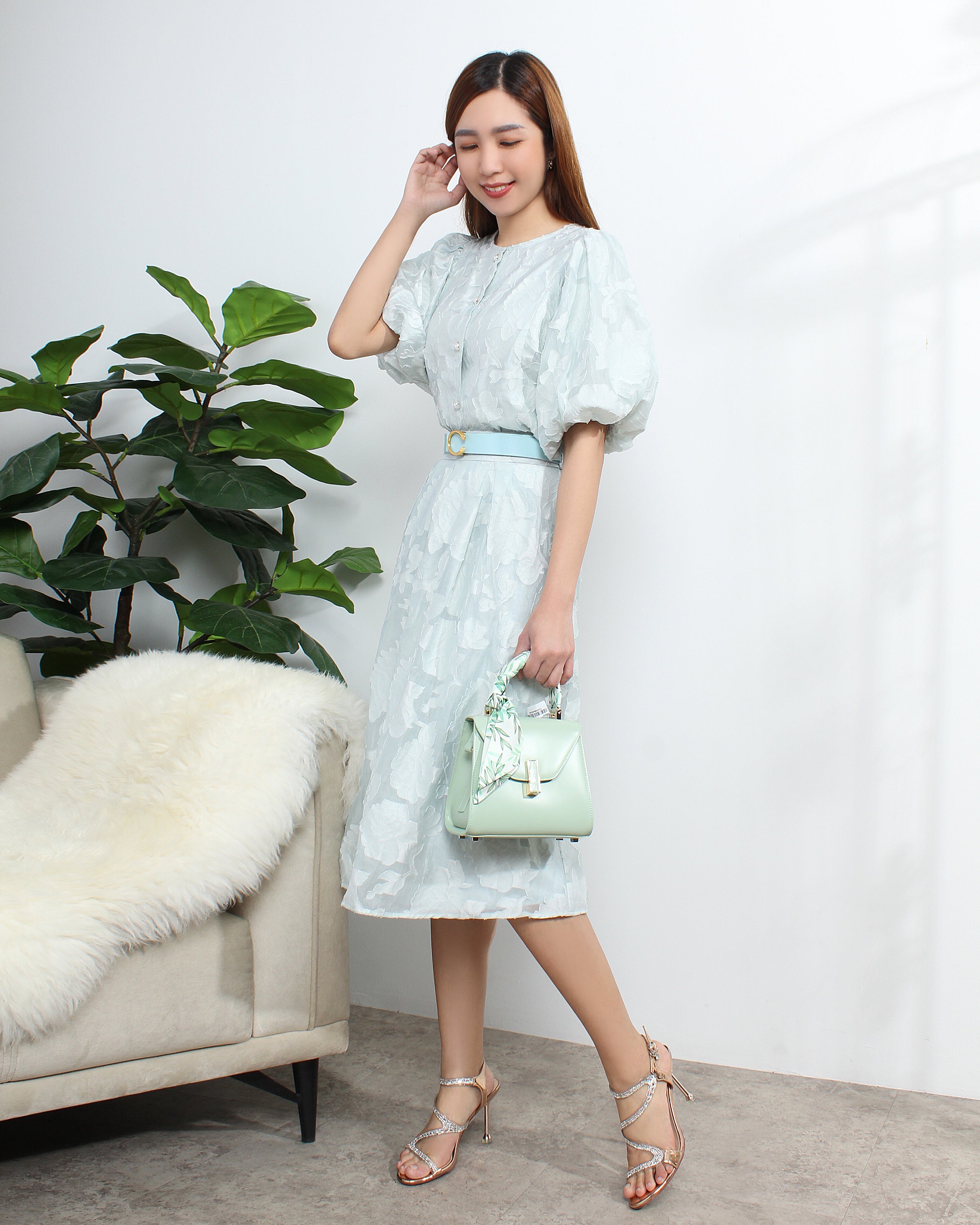 Textured Flare Dress