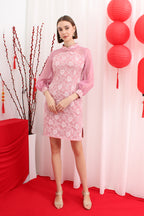 Qipao Textured Jacquard Sheer Sleeves