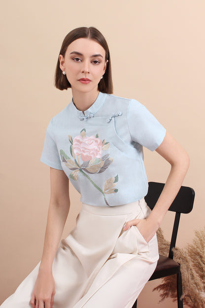 Spring Courtyard Top