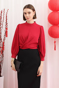 Twist Front Blouse