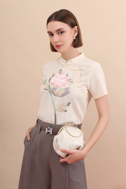 Spring Courtyard Top