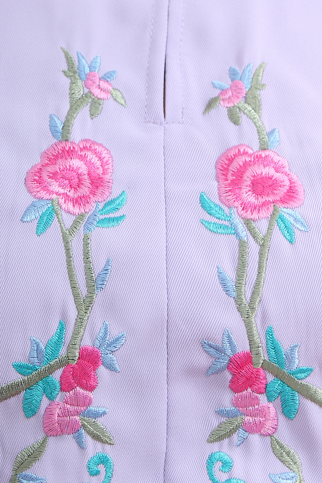 Floral Embroidered Cheongsam Top