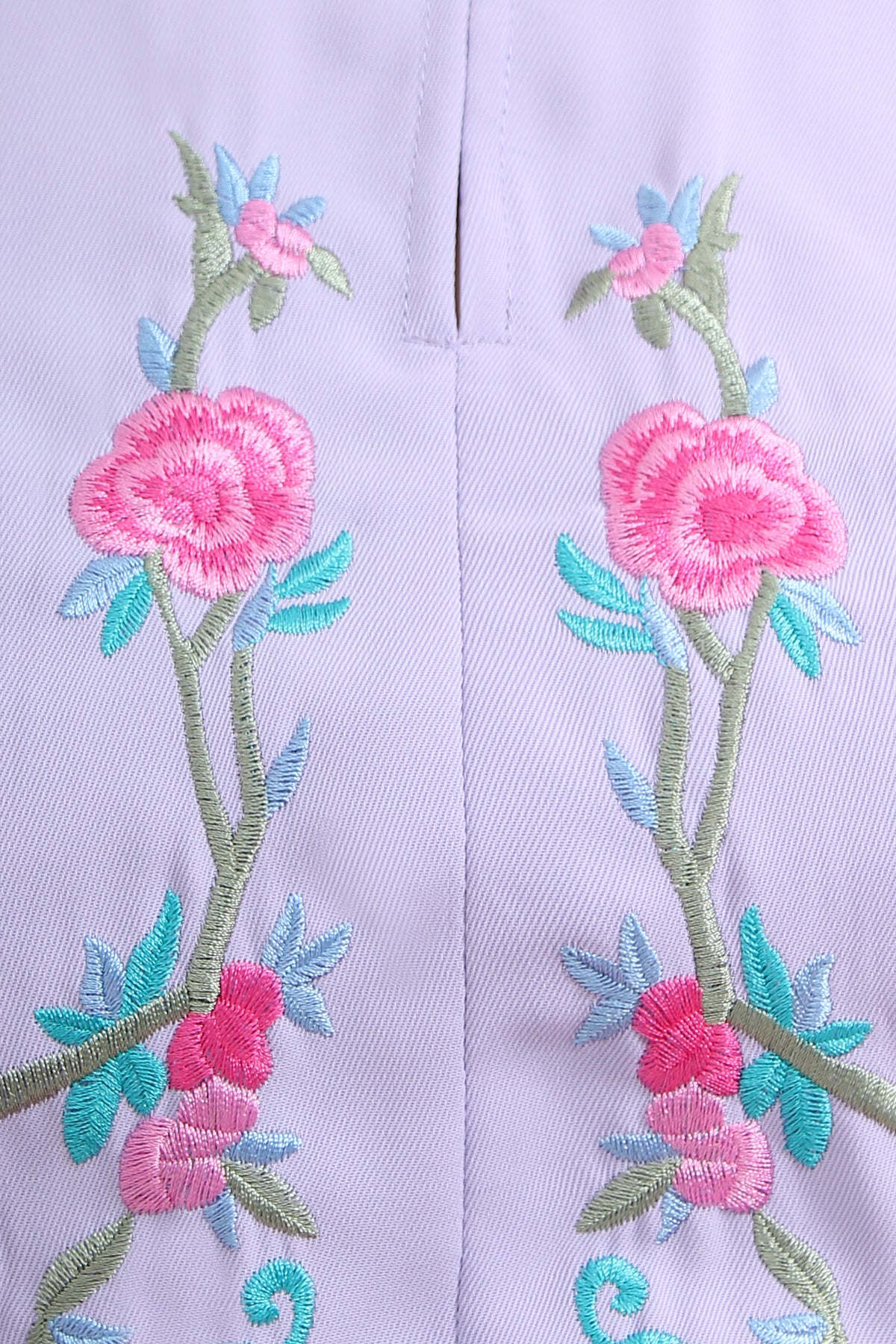 Floral Embroidered Cheongsam Top