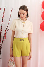Lace Modern Mandarin Blouse (3XL size)