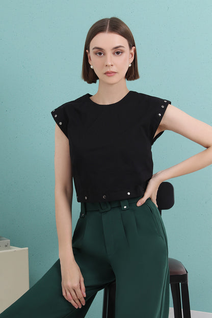 Mirella Structured Two-piece Midi Dress