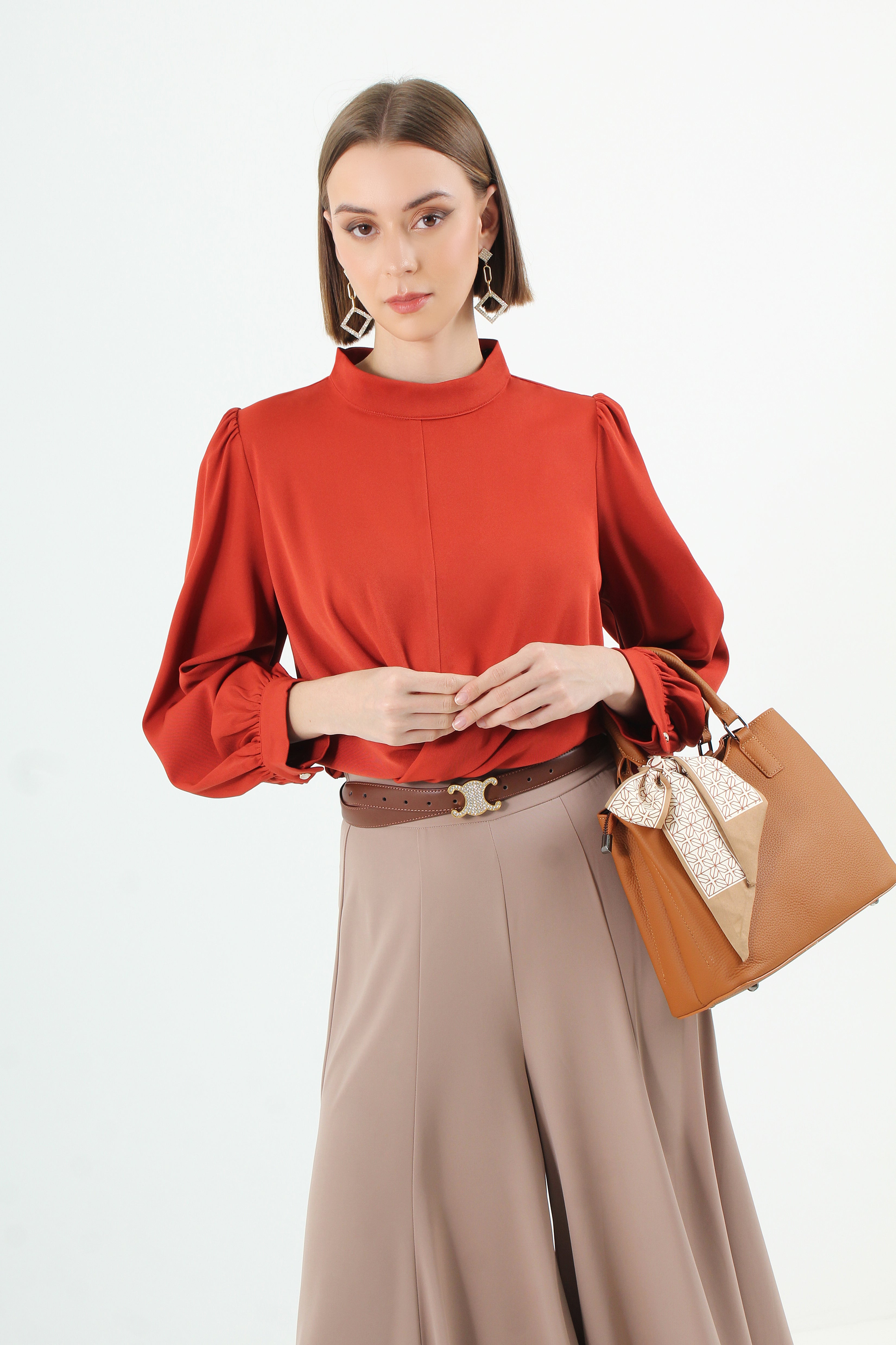 Twist Front Blouse