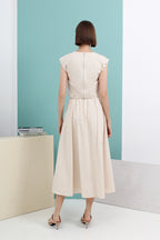 Mirella Structured Two-piece Midi Dress