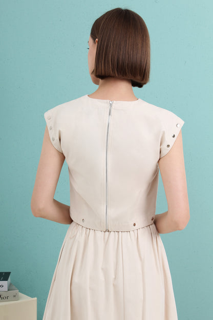 Mirella Structured Two-piece Midi Dress