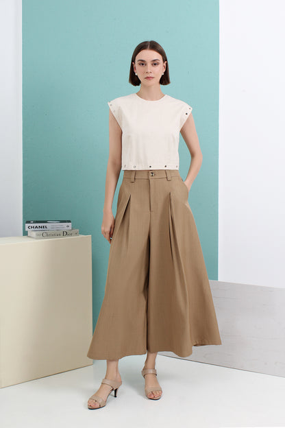 Mirella Structured Two-piece Midi Dress