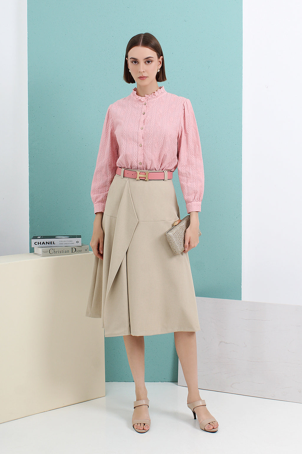 Flare Midi Skirt