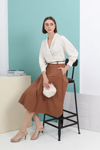 Flare Midi Skirt