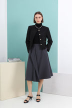 Flare Midi Skirt