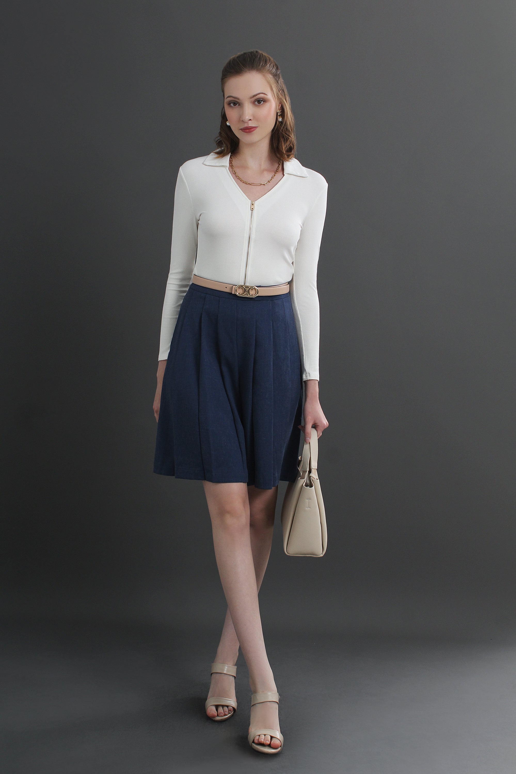 Korean Style Pleated Shorts