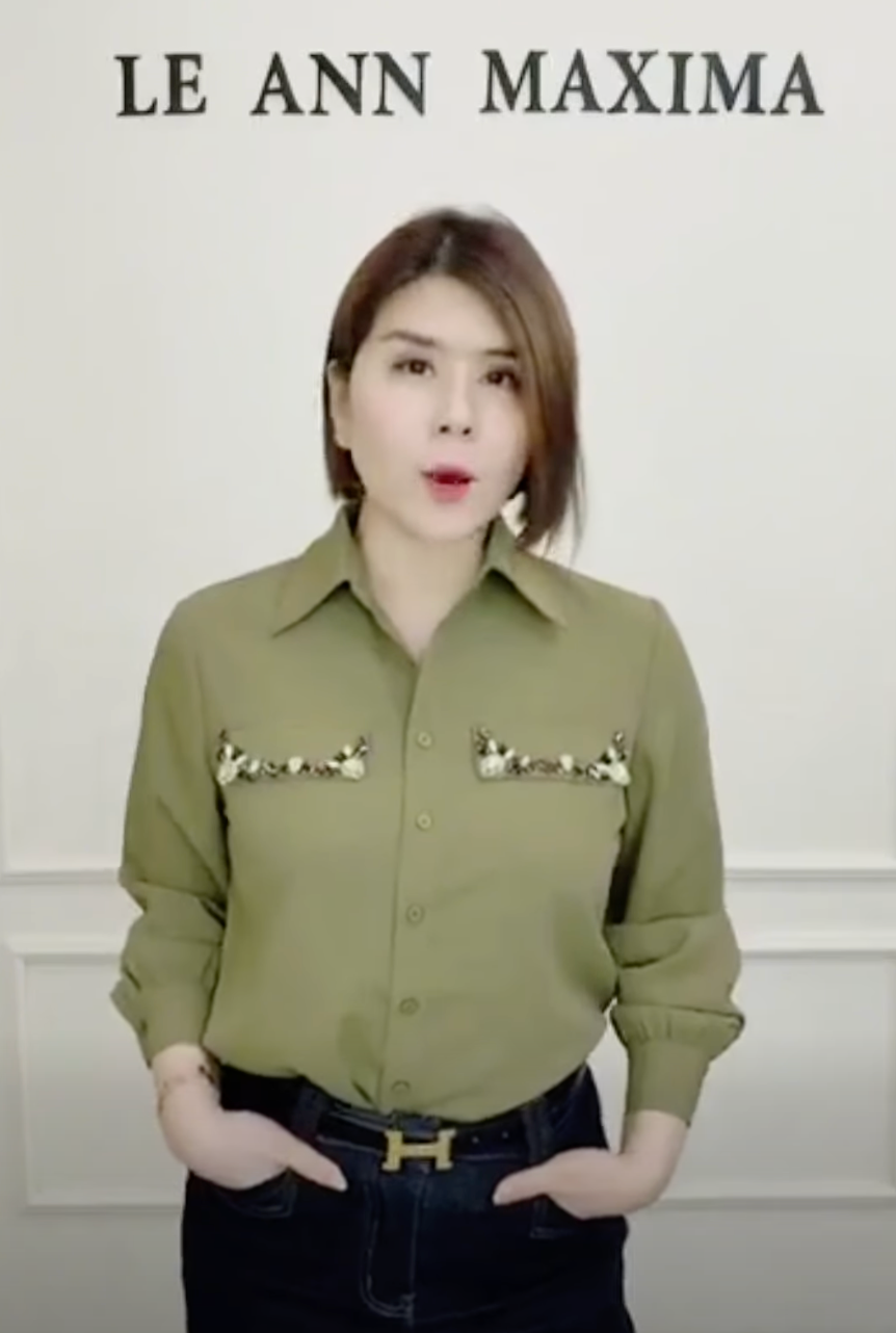 Button Shirt with Jewel Detailing