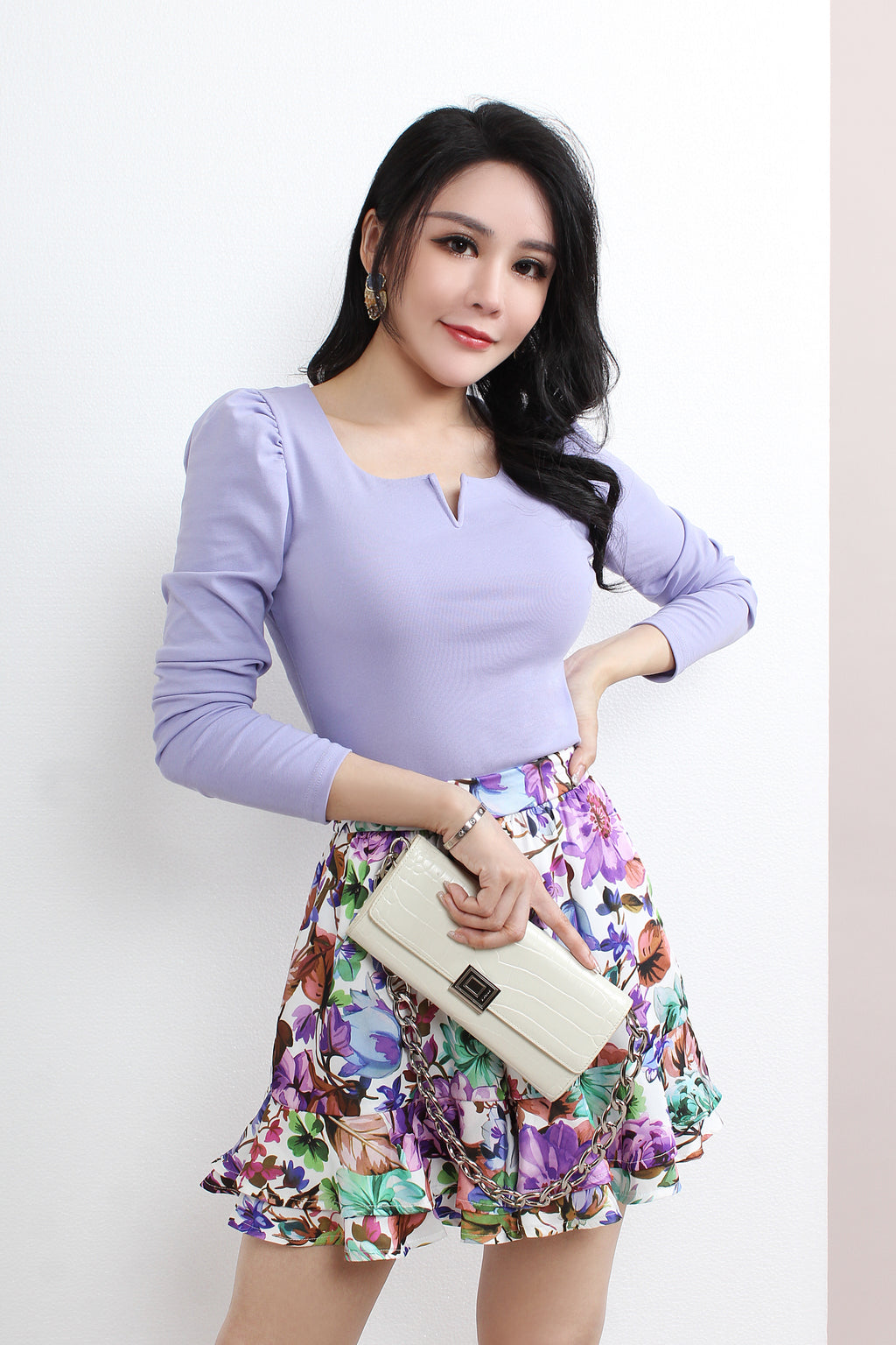 Square V Neck Top