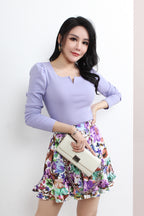 Square V Neck Top