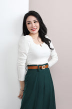 Square V Neck Top