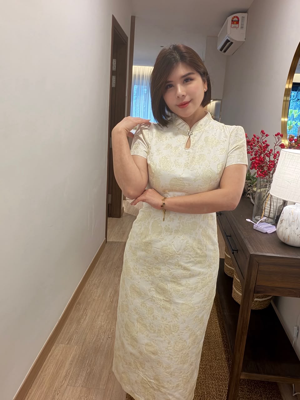 Opaline Garden Cheongsam