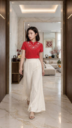 Jade Reverie Satin Pants