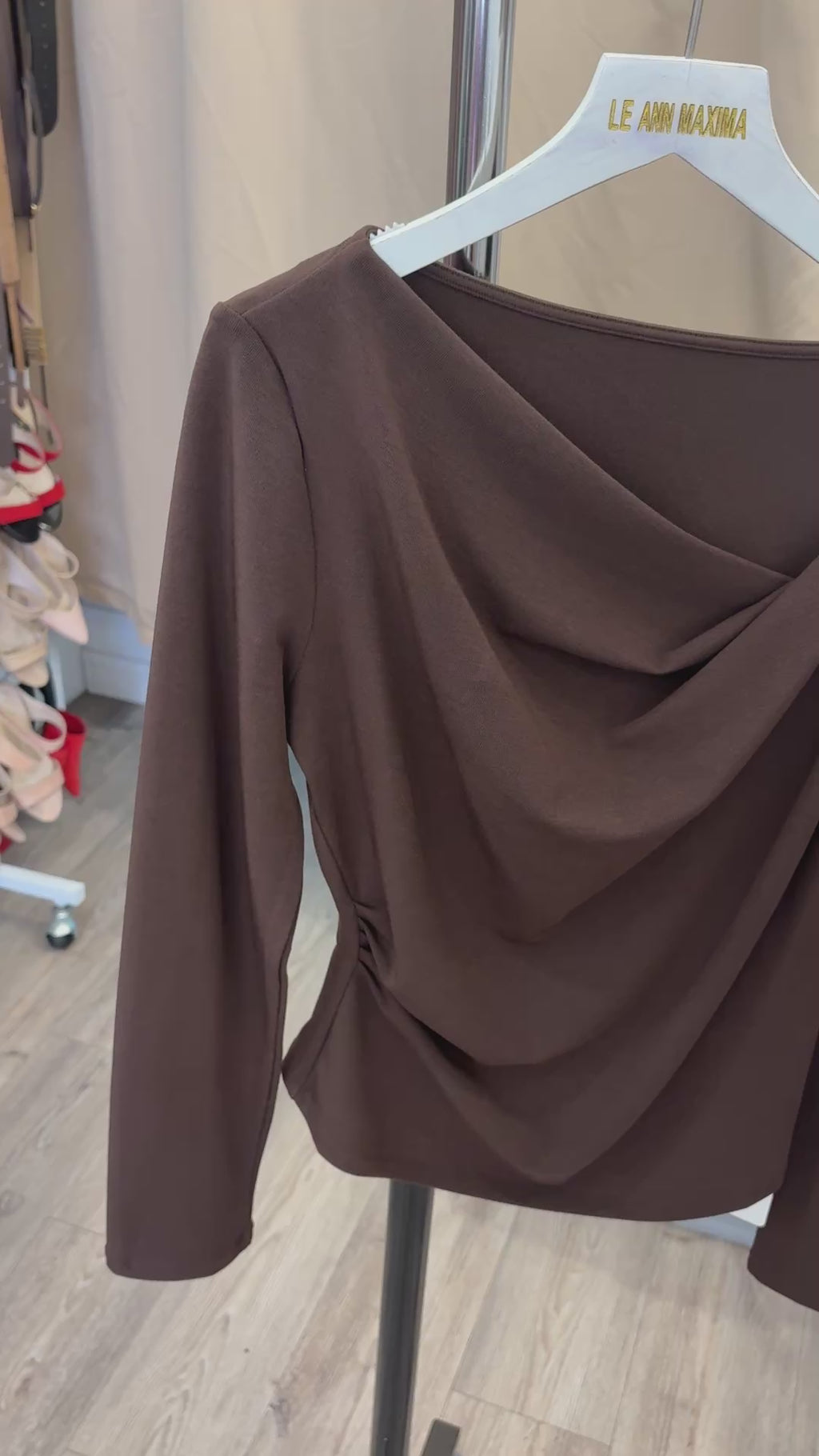 Ellie Draped Top FB LIVE PO