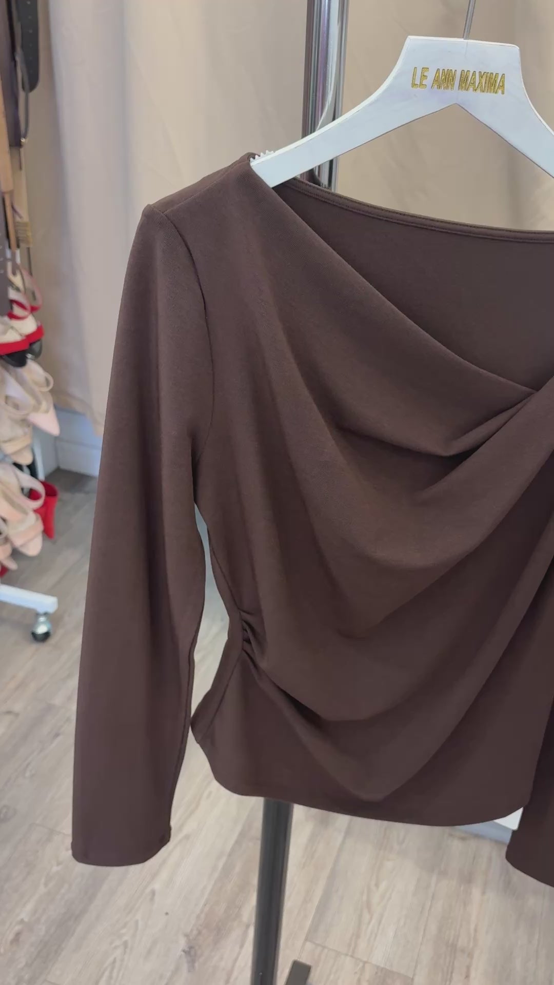 Ellie Draped Top FB LIVE PO