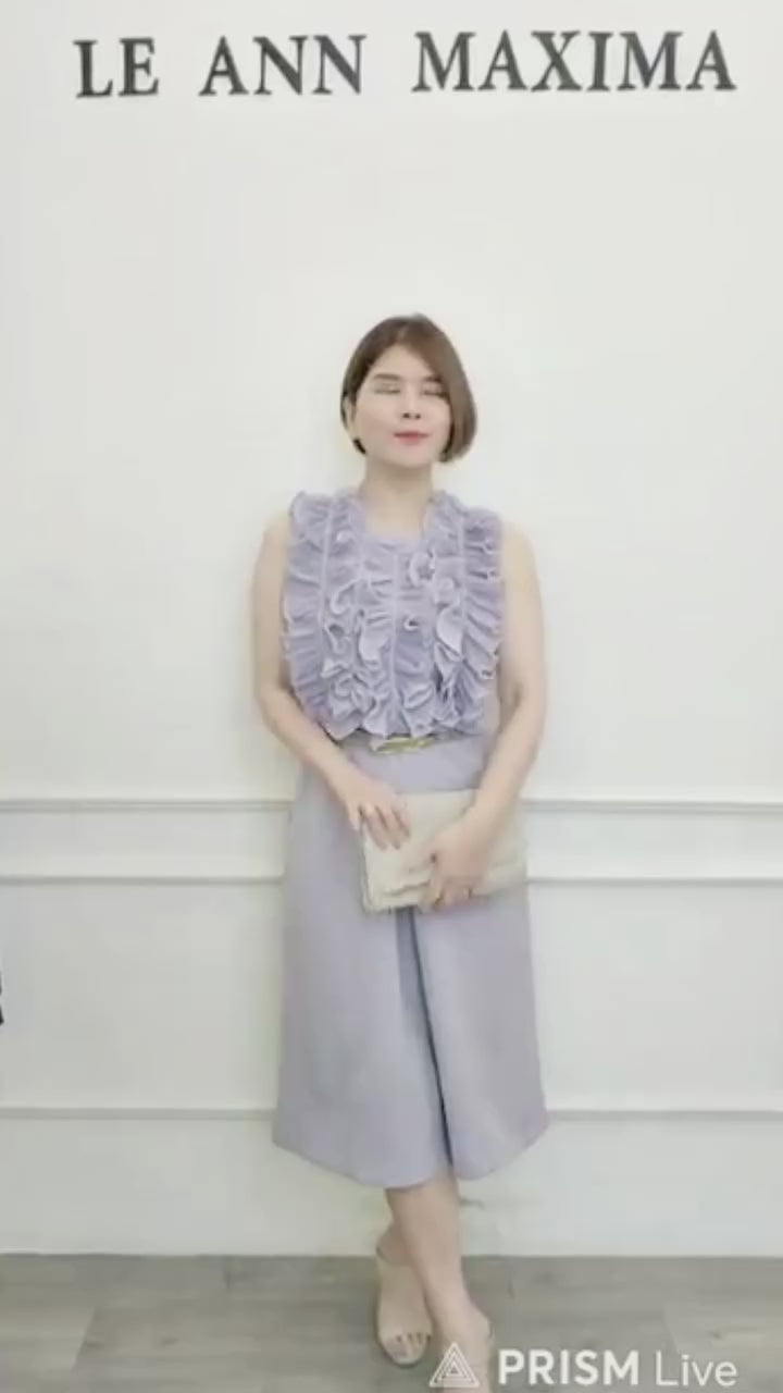 Aveline Sculpted Ruffle Midi Dress