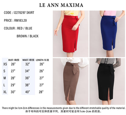 Lorelei Wrap Buckled Side Split Pencil Skirt