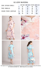 Lan Ya Frog Button Mandarin Collar Dress