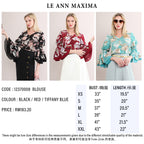 Floral Flare Sleeve Blouse