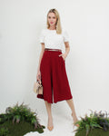 Chiffon Flare Wide Leg Pants