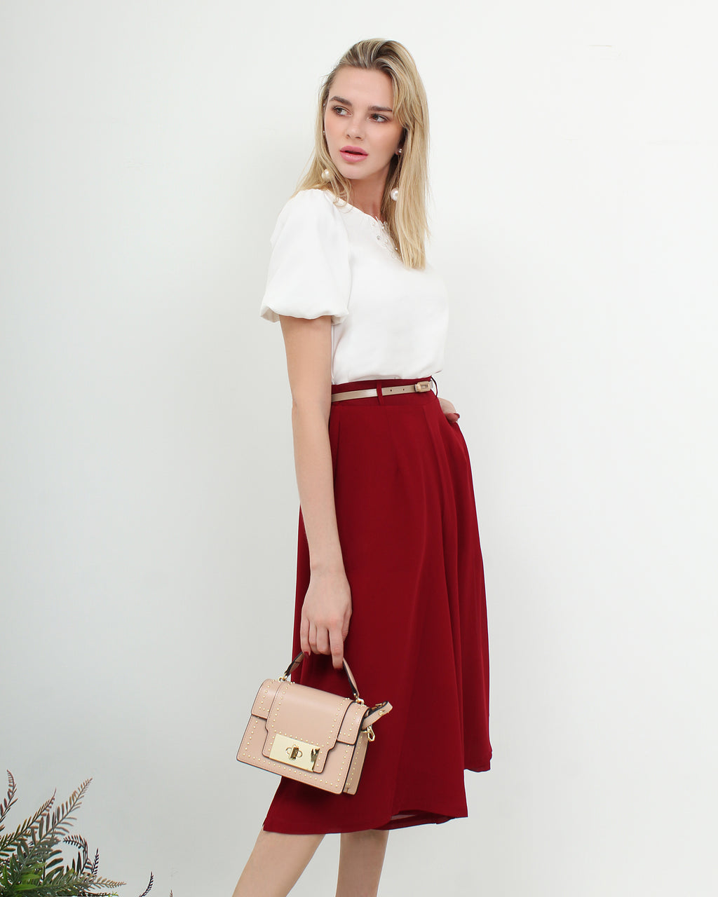 Chiffon Flare Wide Leg Pants