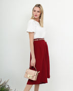 Chiffon Flare Wide Leg Pants