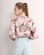 Qing Tian Satin Cheongsam Blouse