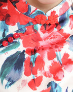 Qing Tian Satin Cheongsam Blouse