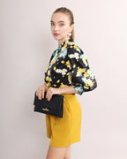 Qing Tian Satin Cheongsam Blouse