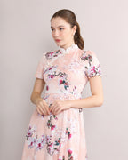Lan Ya Frog Button Mandarin Collar Dress