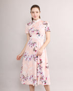 Lan Ya Frog Button Mandarin Collar Dress