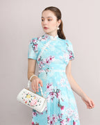 Lan Ya Frog Button Mandarin Collar Dress