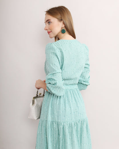 Elegant Maxi Summer Button Front Dress