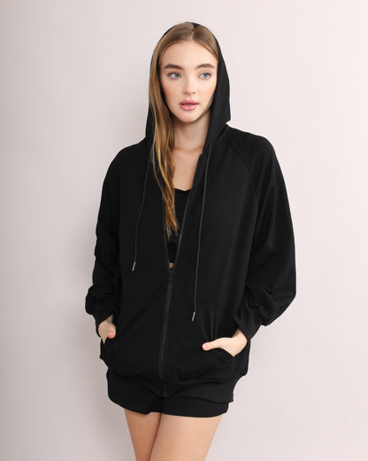 Casual Solid Top & Track Sporty Set