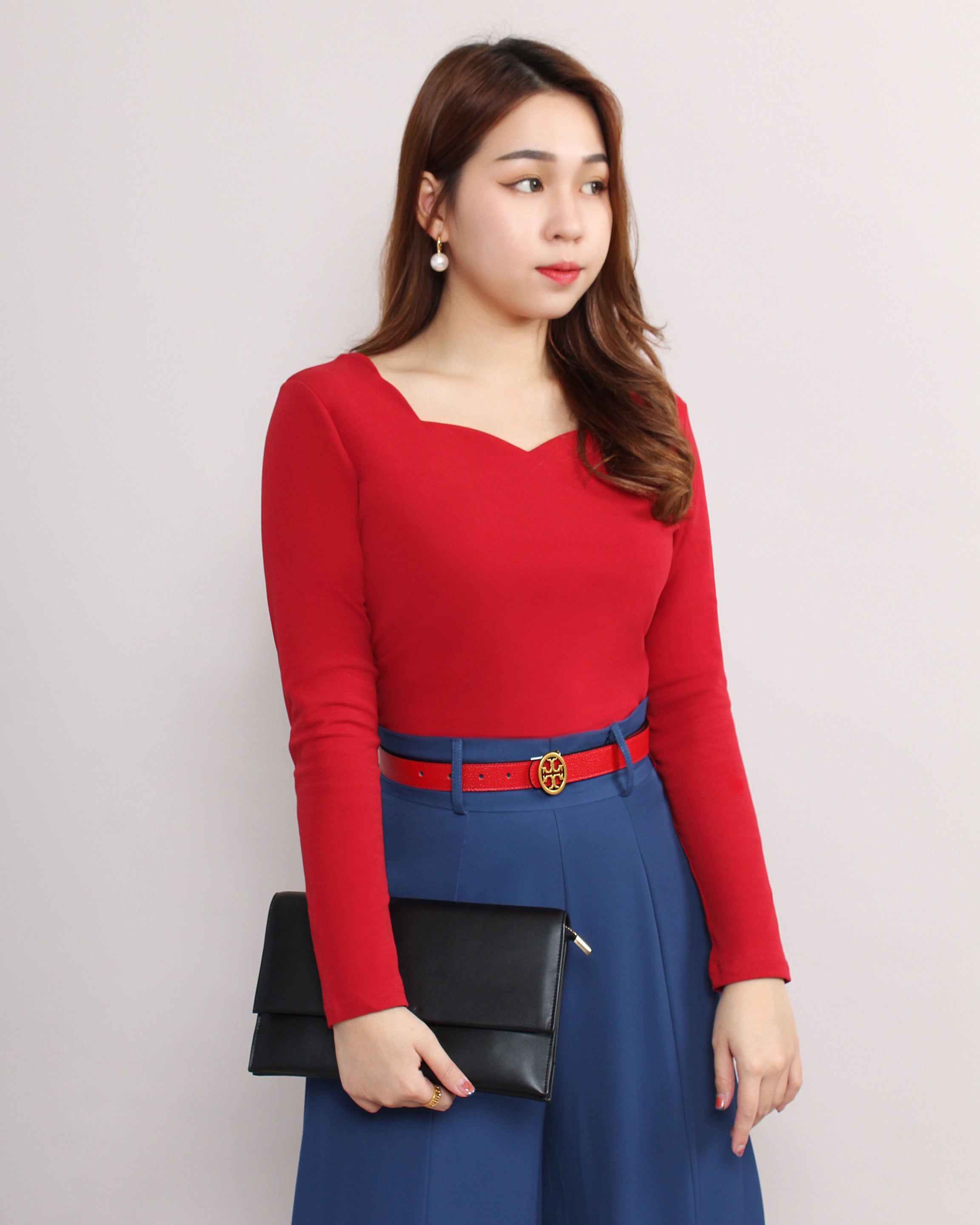 Heart Neckline Top