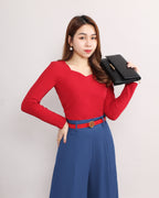 Heart Neckline Top