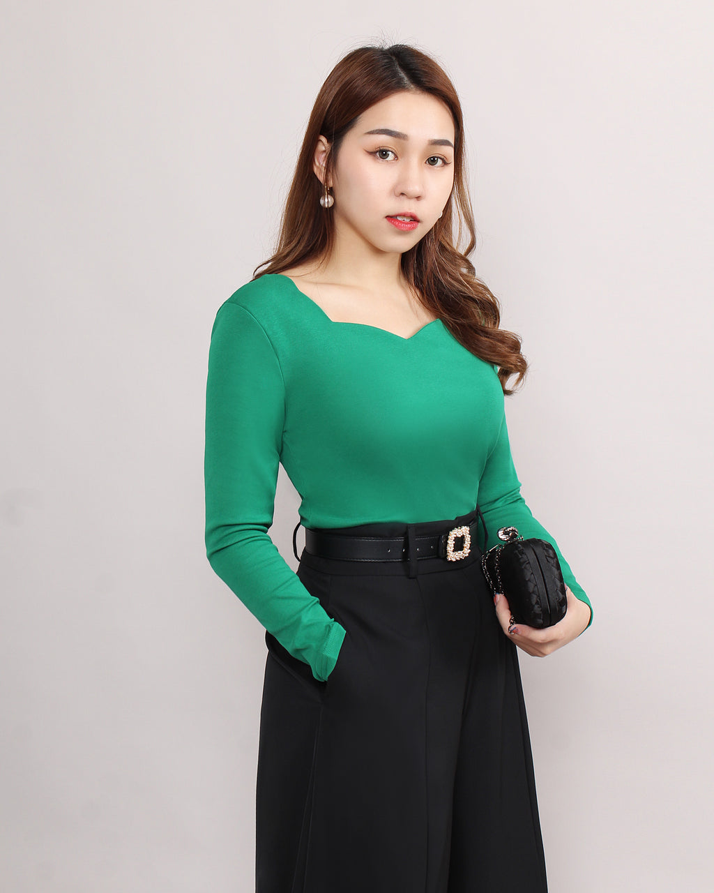 Heart Neckline Top