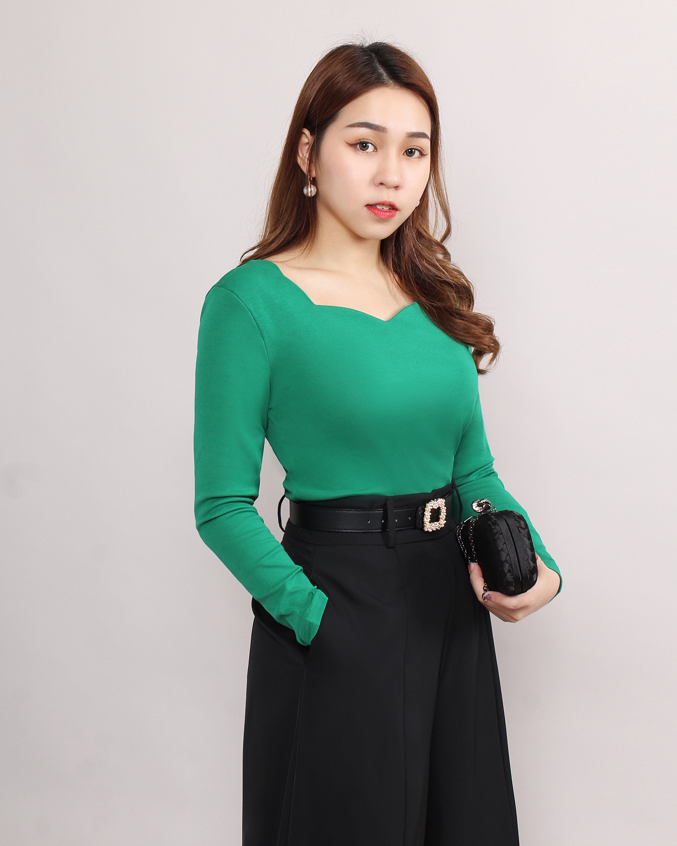 Heart Neckline Top