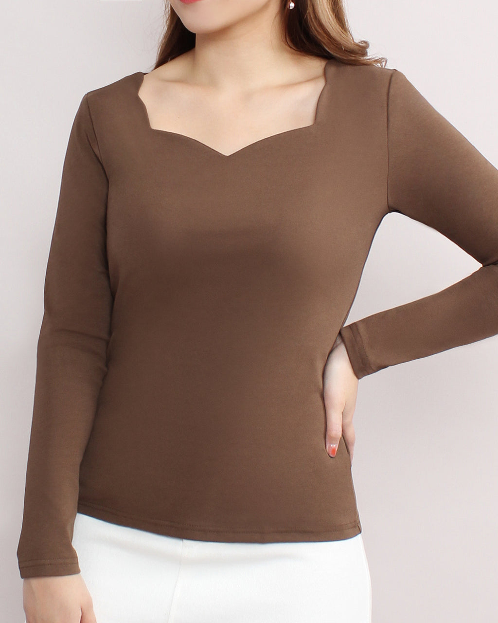 Heart Neckline Top
