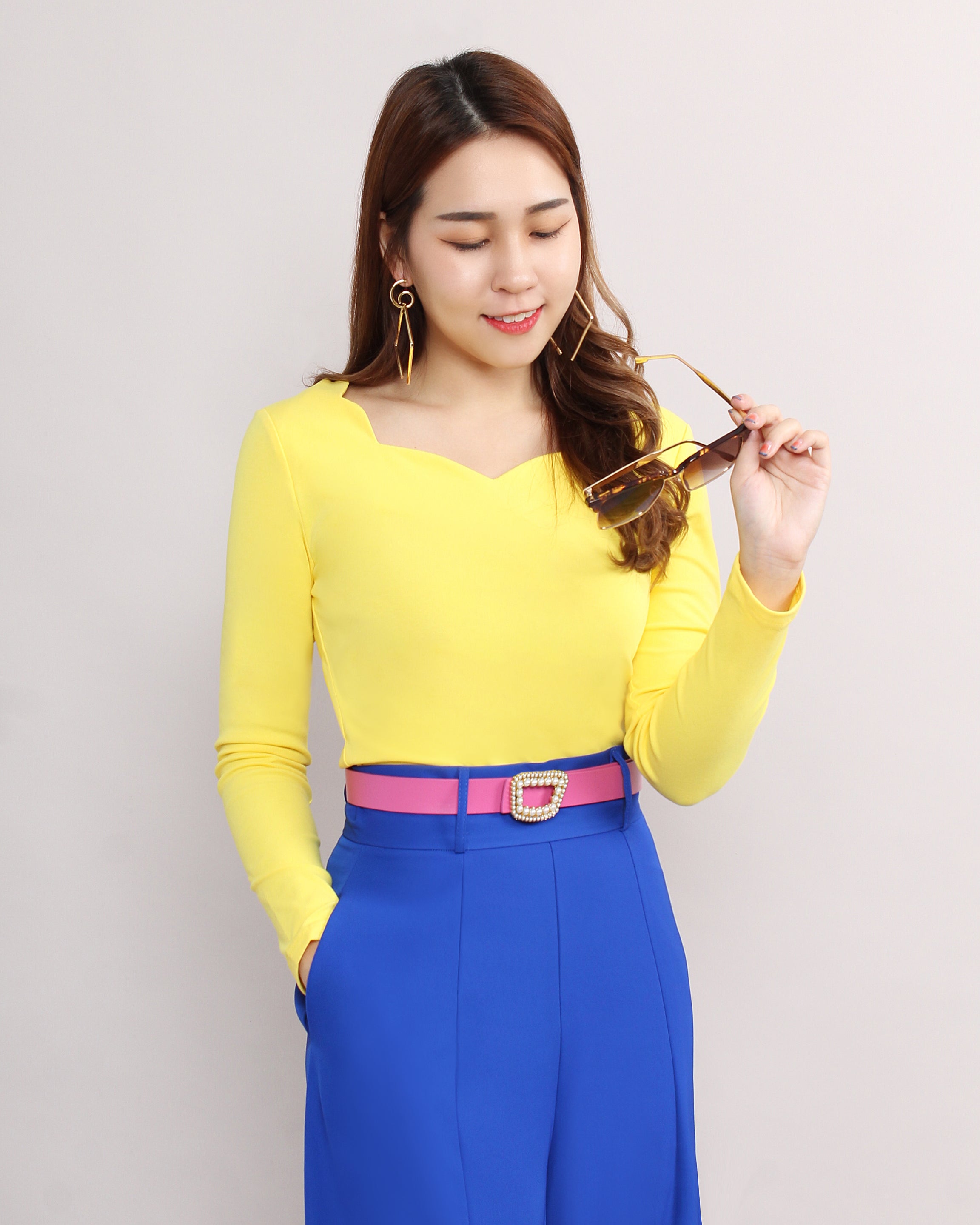 Heart Neckline Top