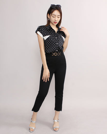 Casual Cap Sleeve Women Top Blouse