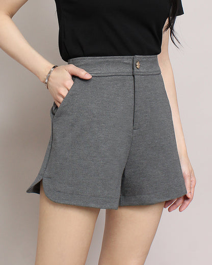 Alessandra Zipper Fly Pockets Side Shorts