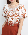 Simi Lace Puff Sleeve Blouse